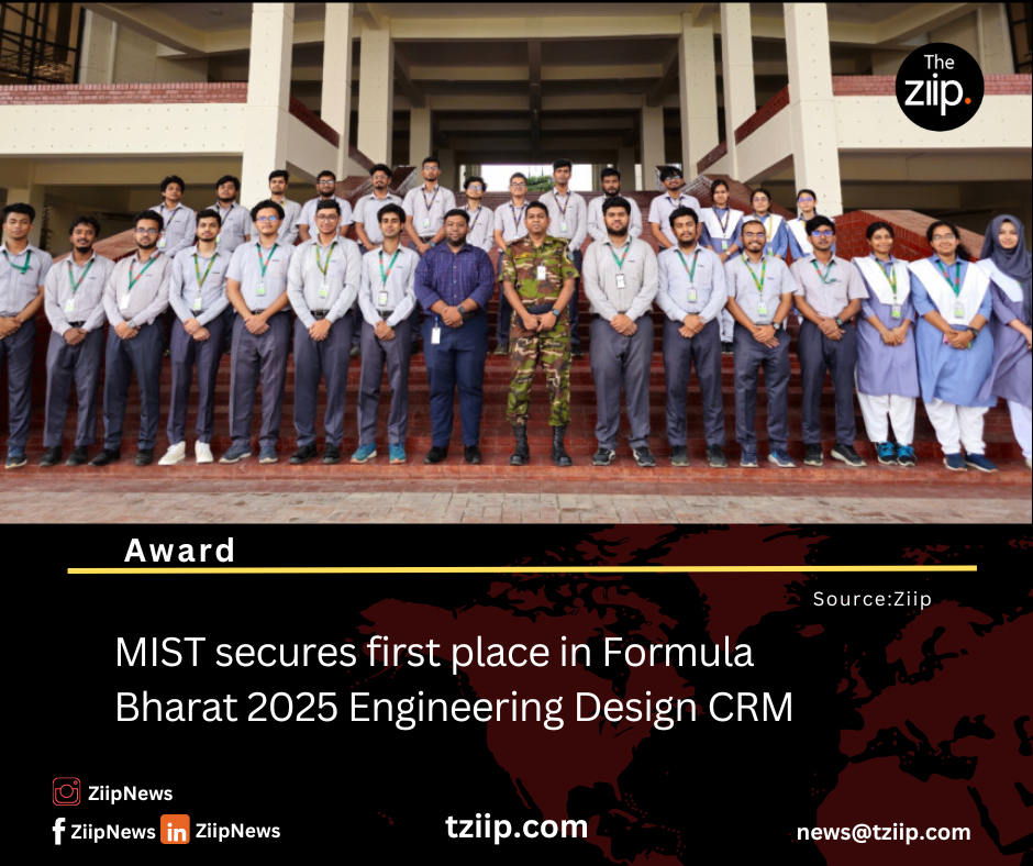 MIST secures first place in Formula Bharat 2025 Engineering Design CRM